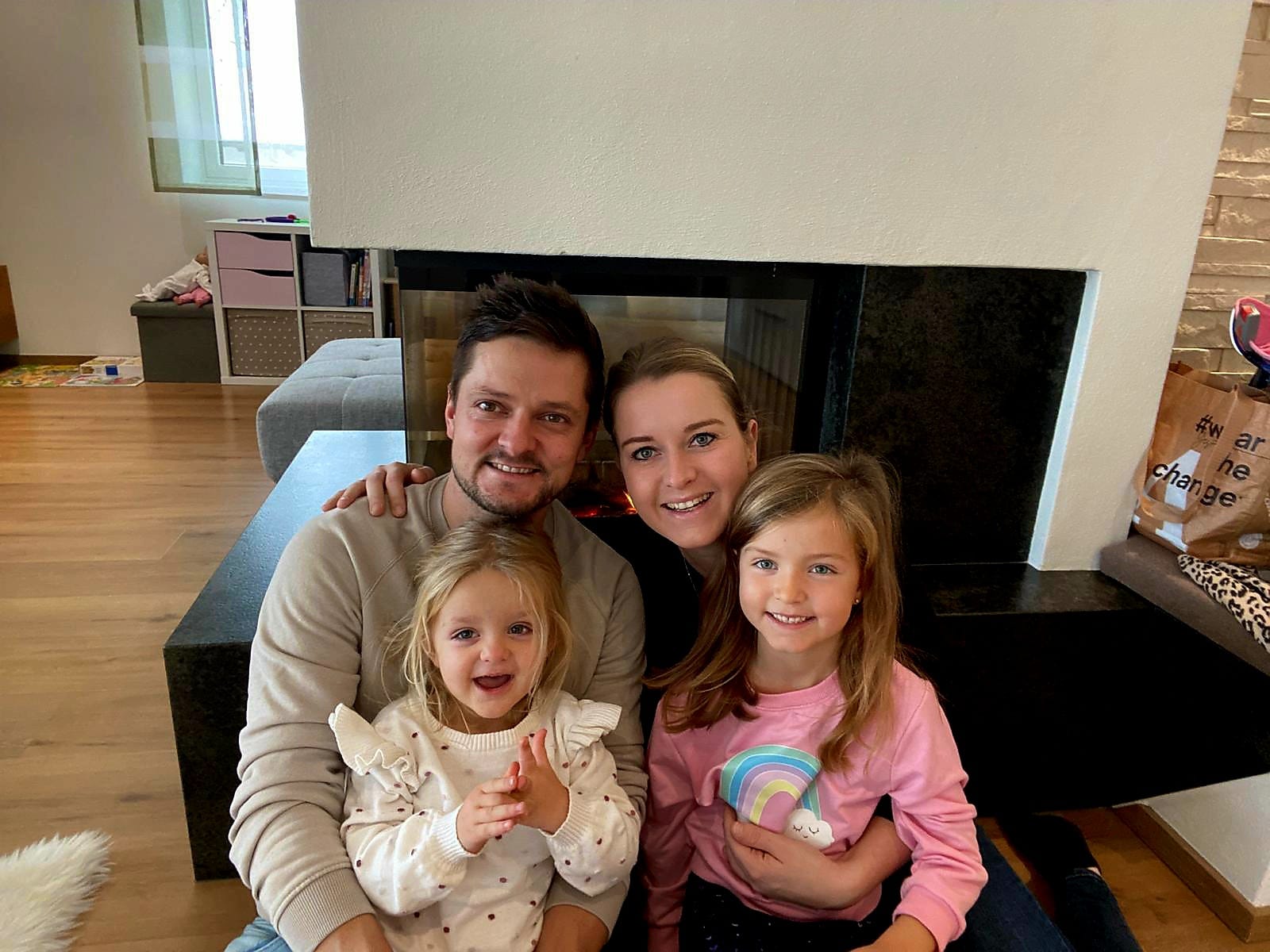 Sophie mit ihrer Familie